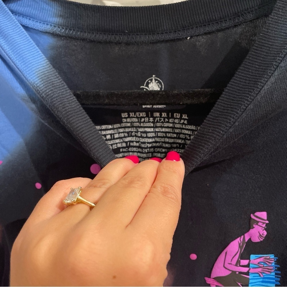 Disney Black and Purple Graphic Soul Spirit Jersey - Picture 4 of 6